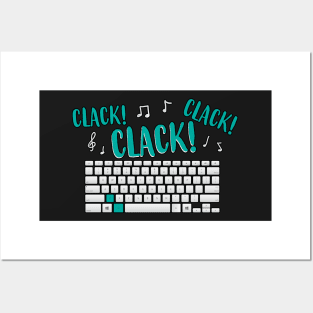 Clacking Noisy Keyboard Posters and Art